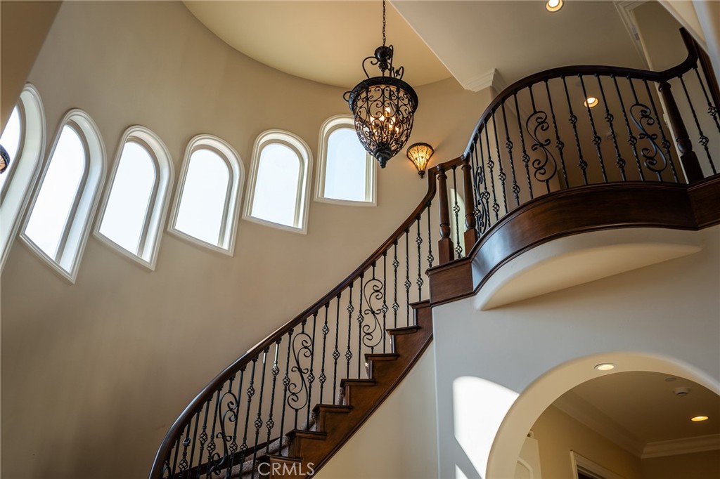 670 Pinnacle Ridge Road Riverside, CA 92506 - Photo 41 of 72 a view of staircase with wooden floor