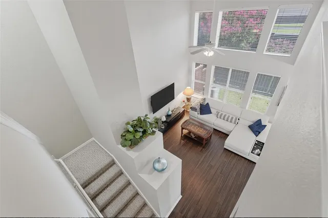 view of living room with furniture and rug floor