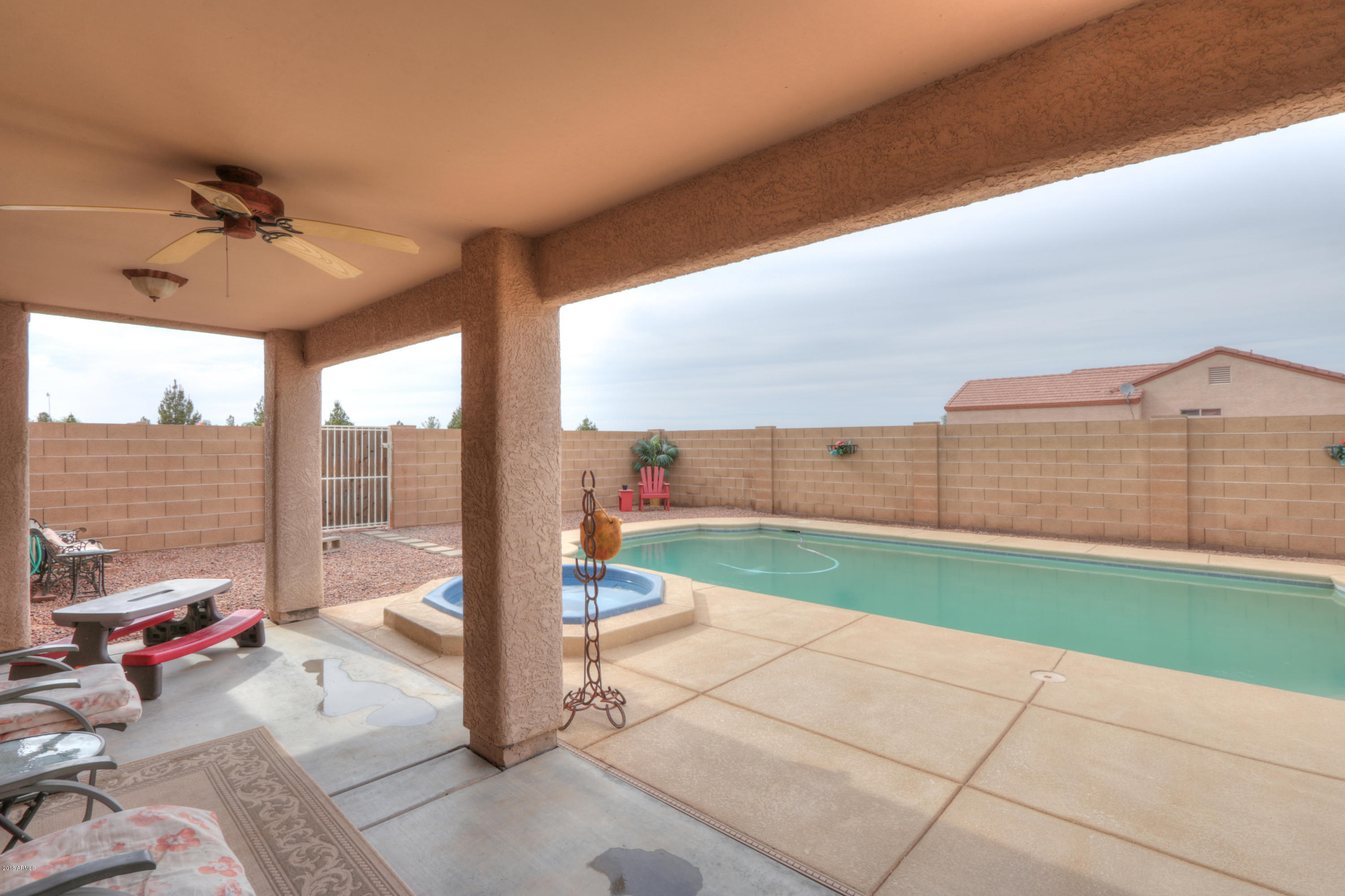 34710 West Eclipse Road Stanfield, AZ 85172 - Photo 33 of 46 Main House Patio Area