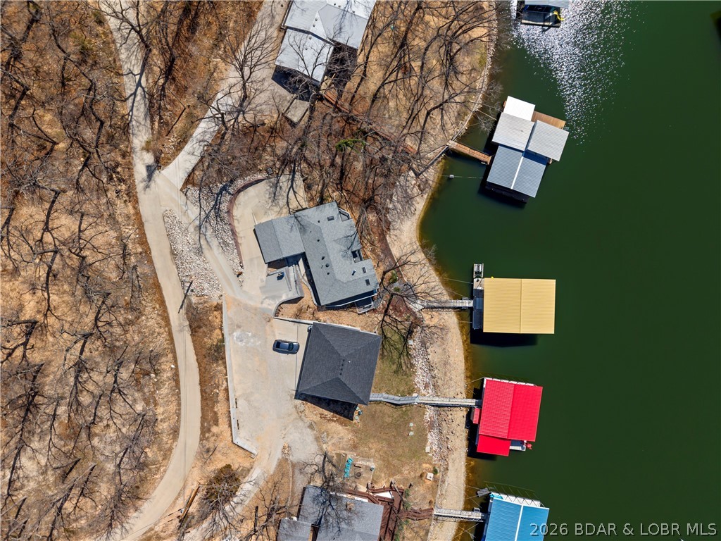 498 Wilmore Road Lake Ozark, MO 65049 - Photo 23 of 57 Overhead shot of property to show cut thru drive e