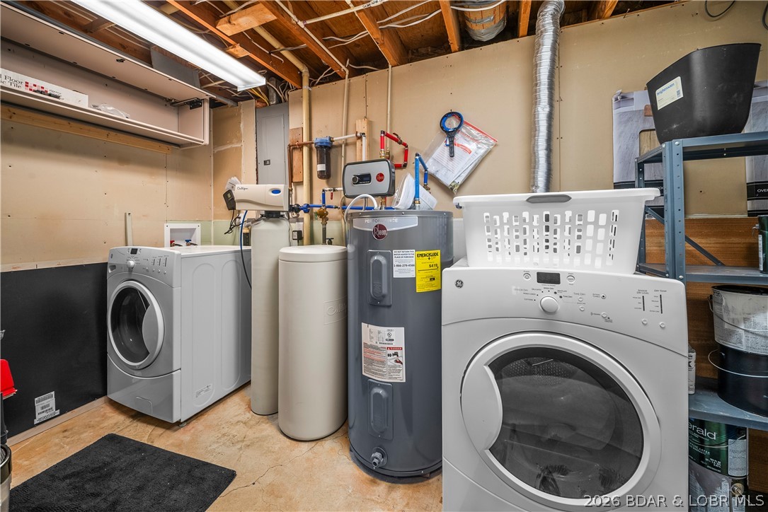 498 Wilmore Road Lake Ozark, MO 65049 - Photo 45 of 57 Laundry and Utility Room located in lower level
