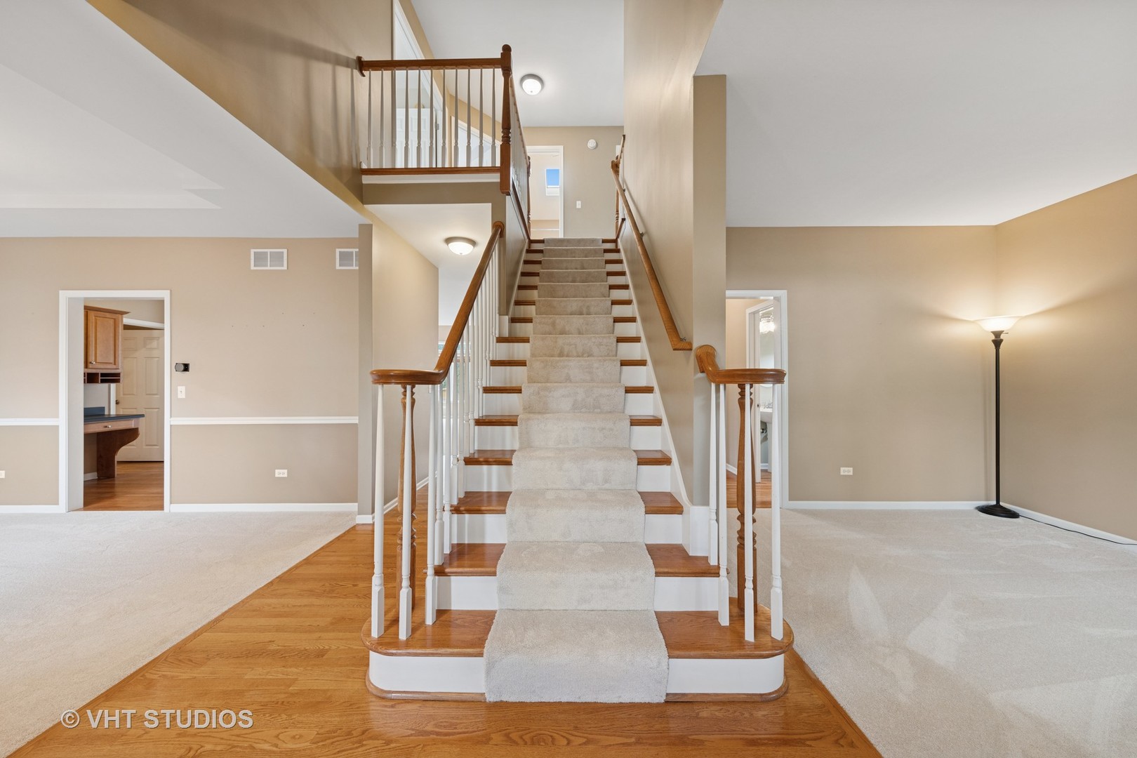 12804 Stellar Lane Plainfield, IL 60585 - Photo 2 of 37 a view of staircase with white walls