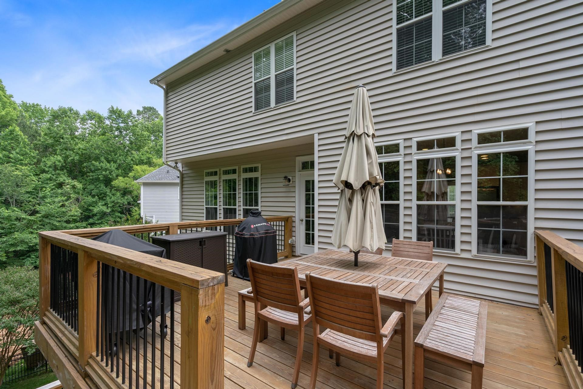 7905 Ocoee Court Raleigh, NC 27612 - Photo 15 of 55 Large Deck off Living Room
