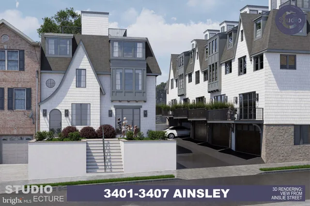 a view of multiple building