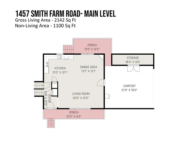 $359,900 | 1457 Smith Farm Road, Stony Point, NC 28678