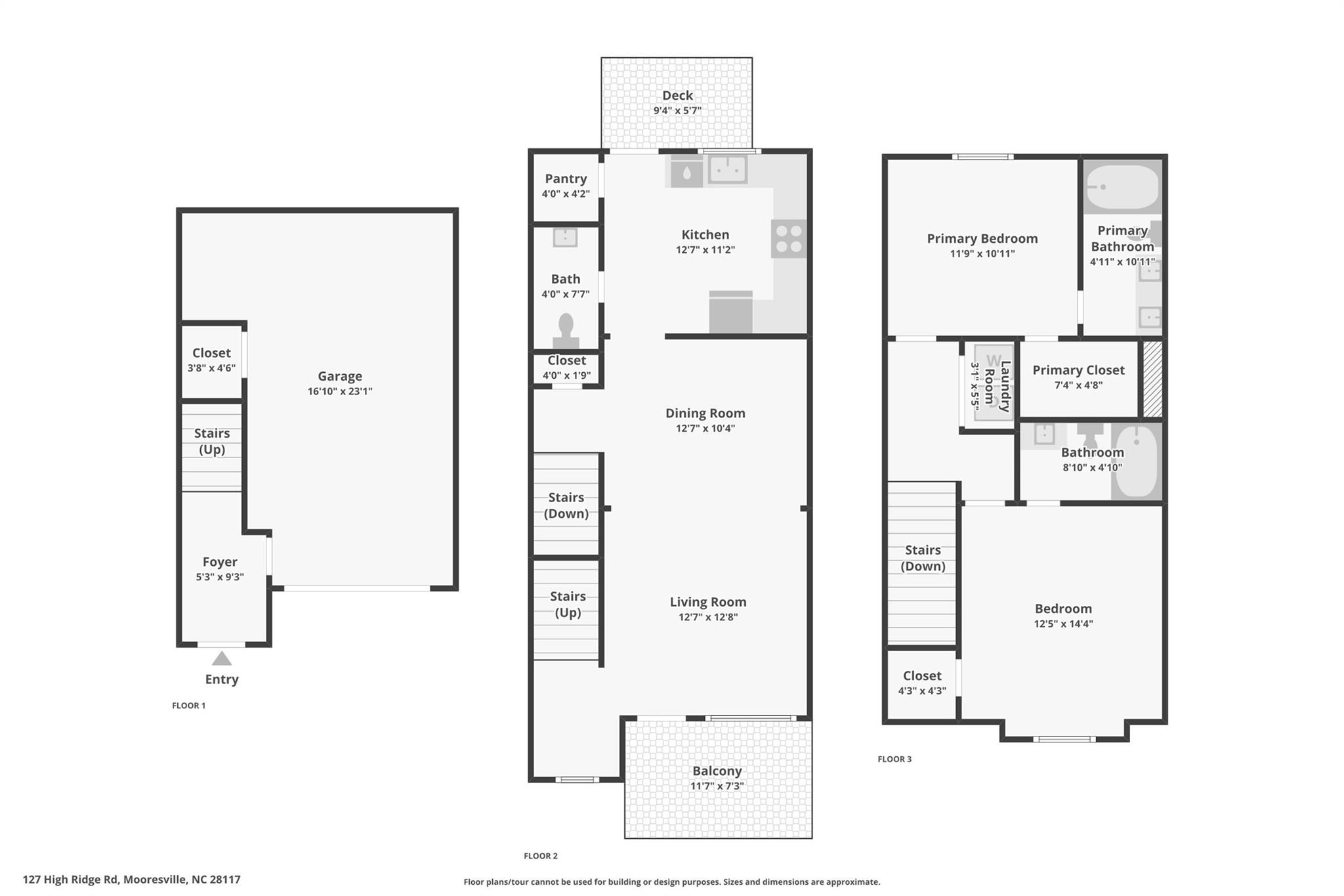 127 High Ridge Road Mooresville, NC 28117 - Photo 34 of 34 a picture of a floor plan
