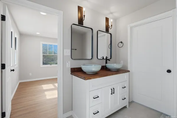 a backyard of a house