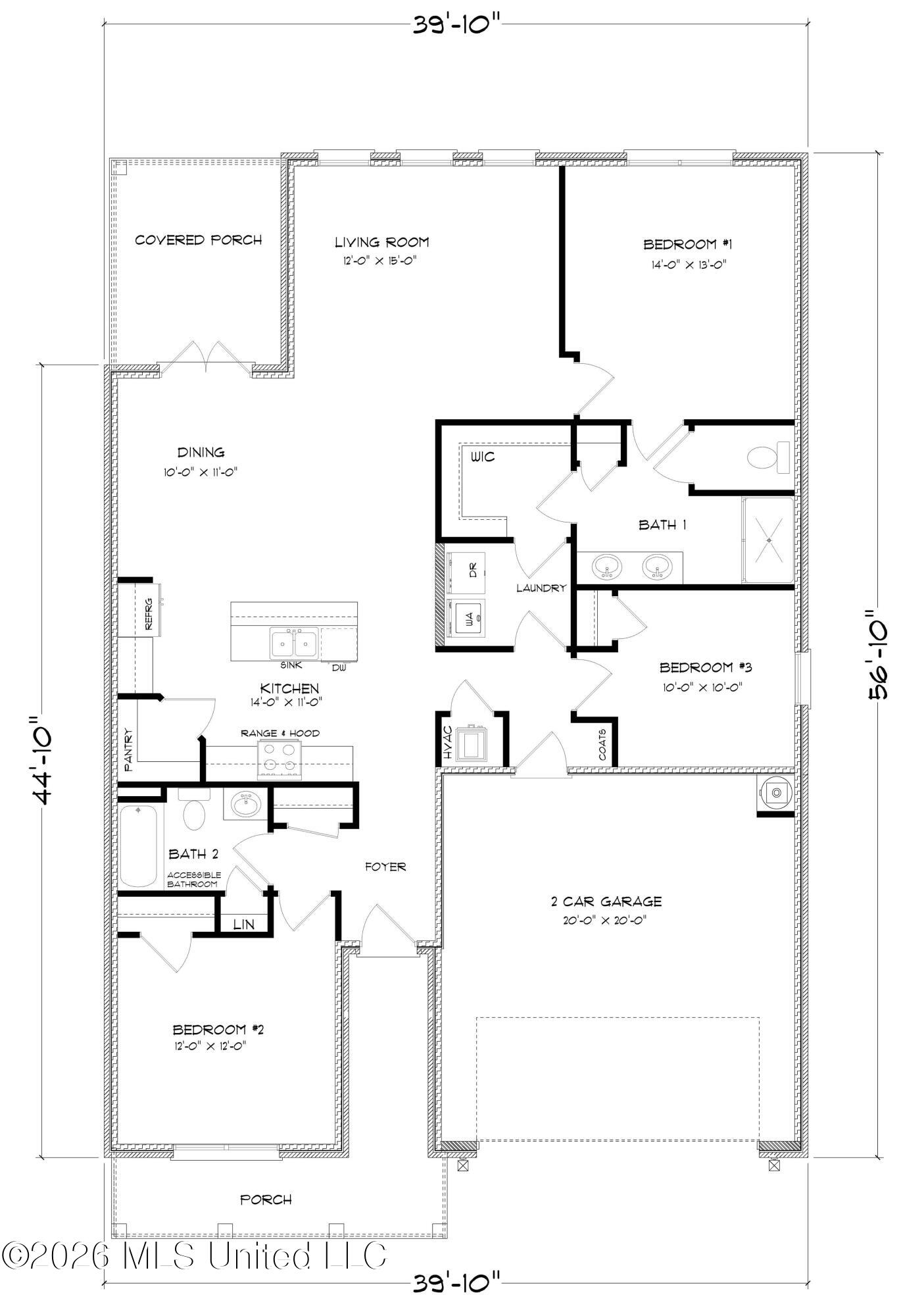 18432 Spring Hill Drive Saucier, MS 39574 - Photo 29 of 29 ARLINGTON C FE FLOOR PLAN