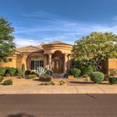 a view of a building with a street