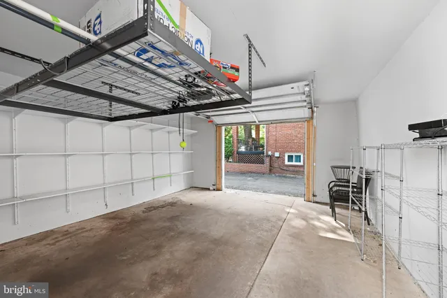 a view of a storage room