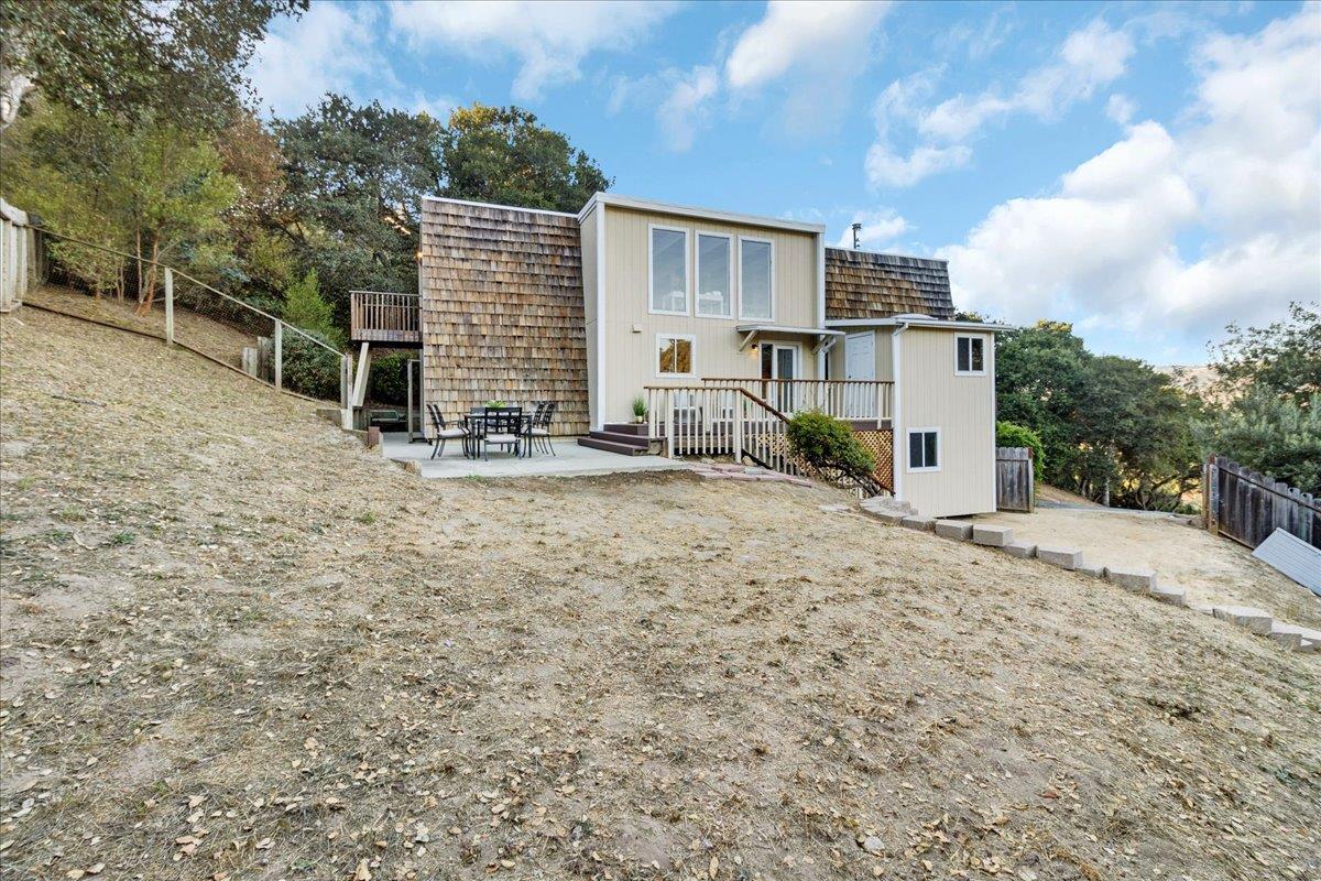 3560 Viola Drive Aromas, CA 95004 - Photo 38 of 42 a backyard of a house with barbeque oven and outdoor seating