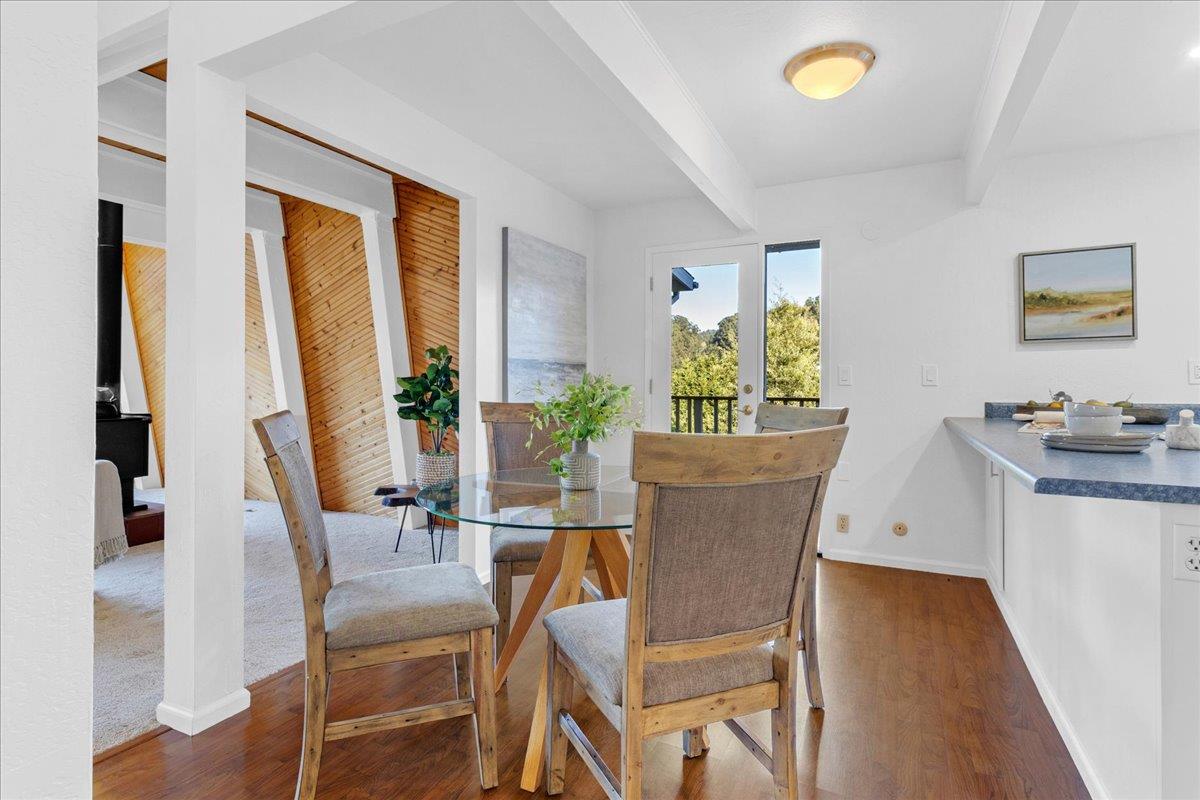 3560 Viola Drive Aromas, CA 95004 - Photo 10 of 42 a view of a dining room with furniture and a potted plant