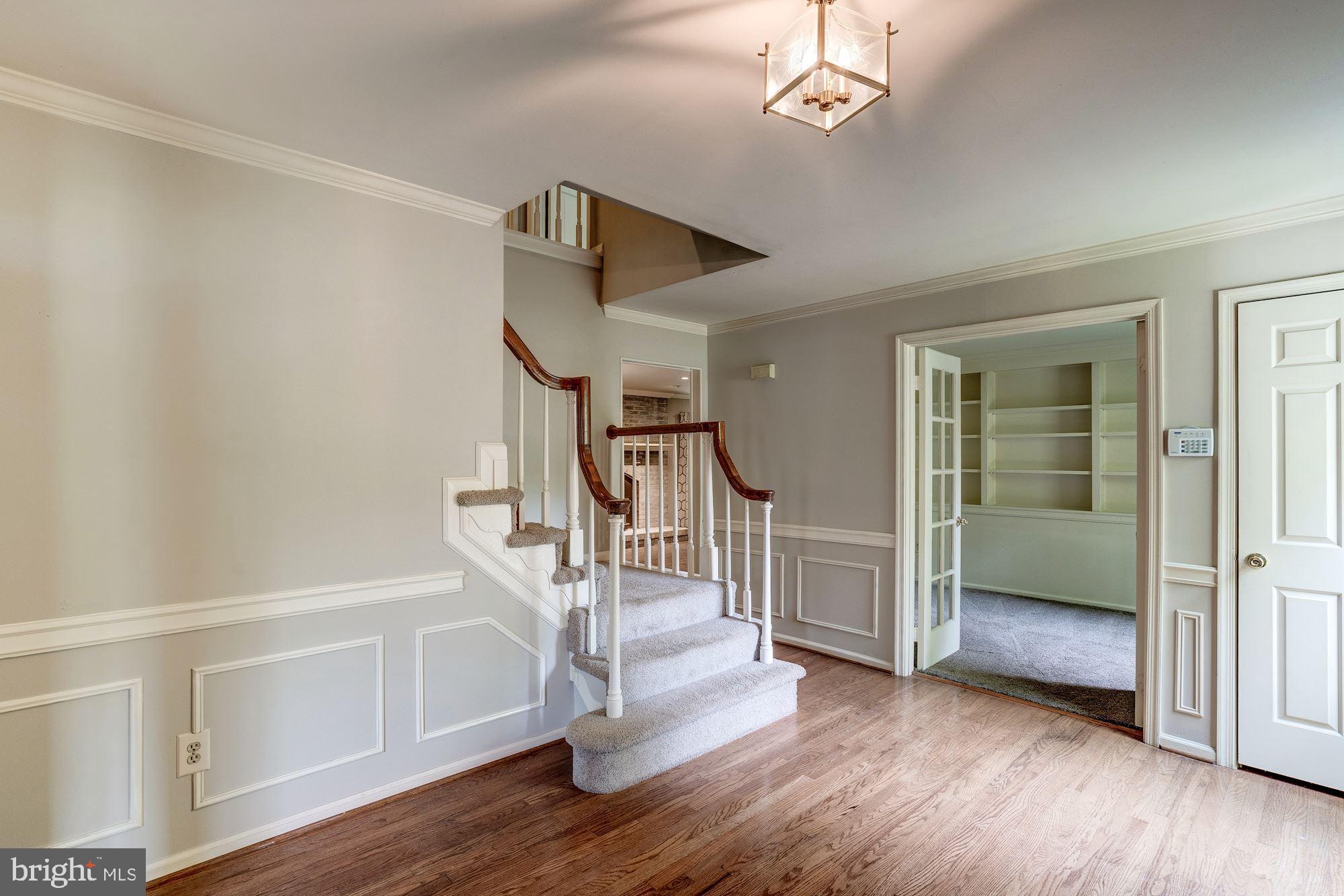 5 Clapham Court Sterling, VA 20165 - Photo 4 of 16 Entry Hall with French Doors to Library