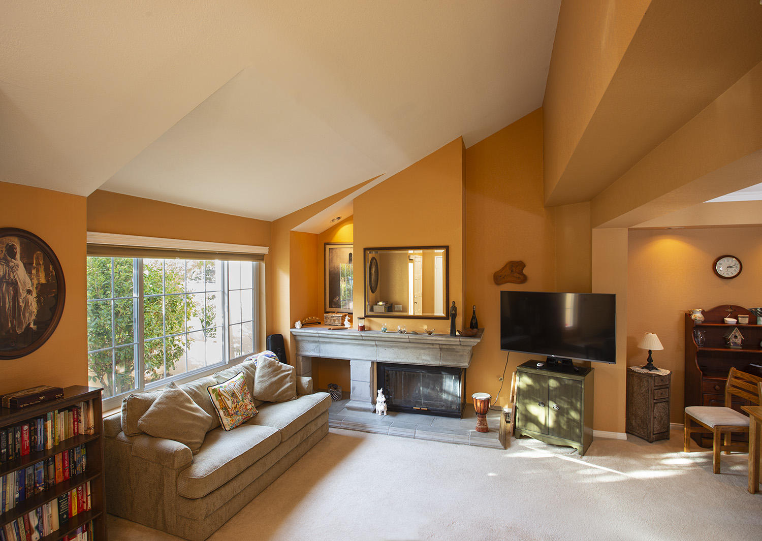 322 La Salle Road Goleta, CA 93117 - Photo 5 of 28 Living room with fireplace