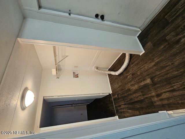 8766 Southwest 87th Place Lake Butler, FL 32054 - Photo 12 of 13 a view of staircase with wooden floor