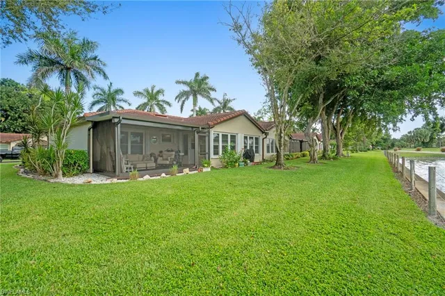 a view of lake with outdoor space