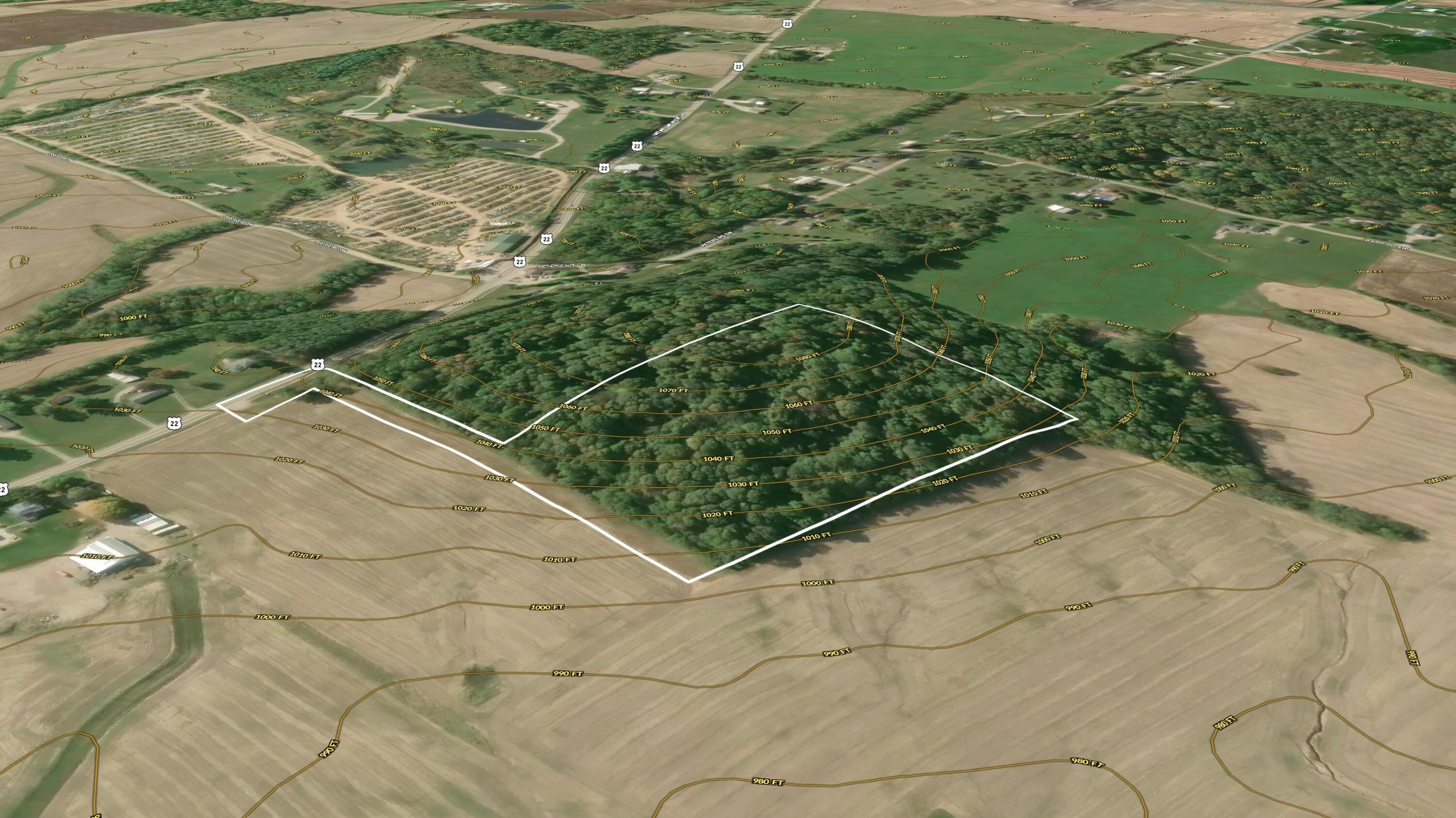 9874 Cincinnati-Zanesville Road Southwest Amanda, OH 43102 - Photo 47 of 50 aerial topo 3d