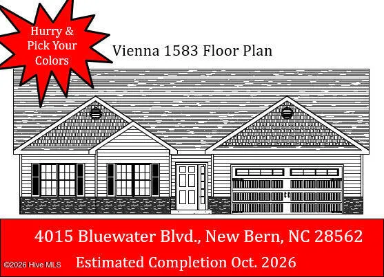 $316,000 | 4015 Bluewater Boulevard, New Bern, NC 28562