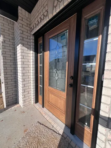 a view of front door