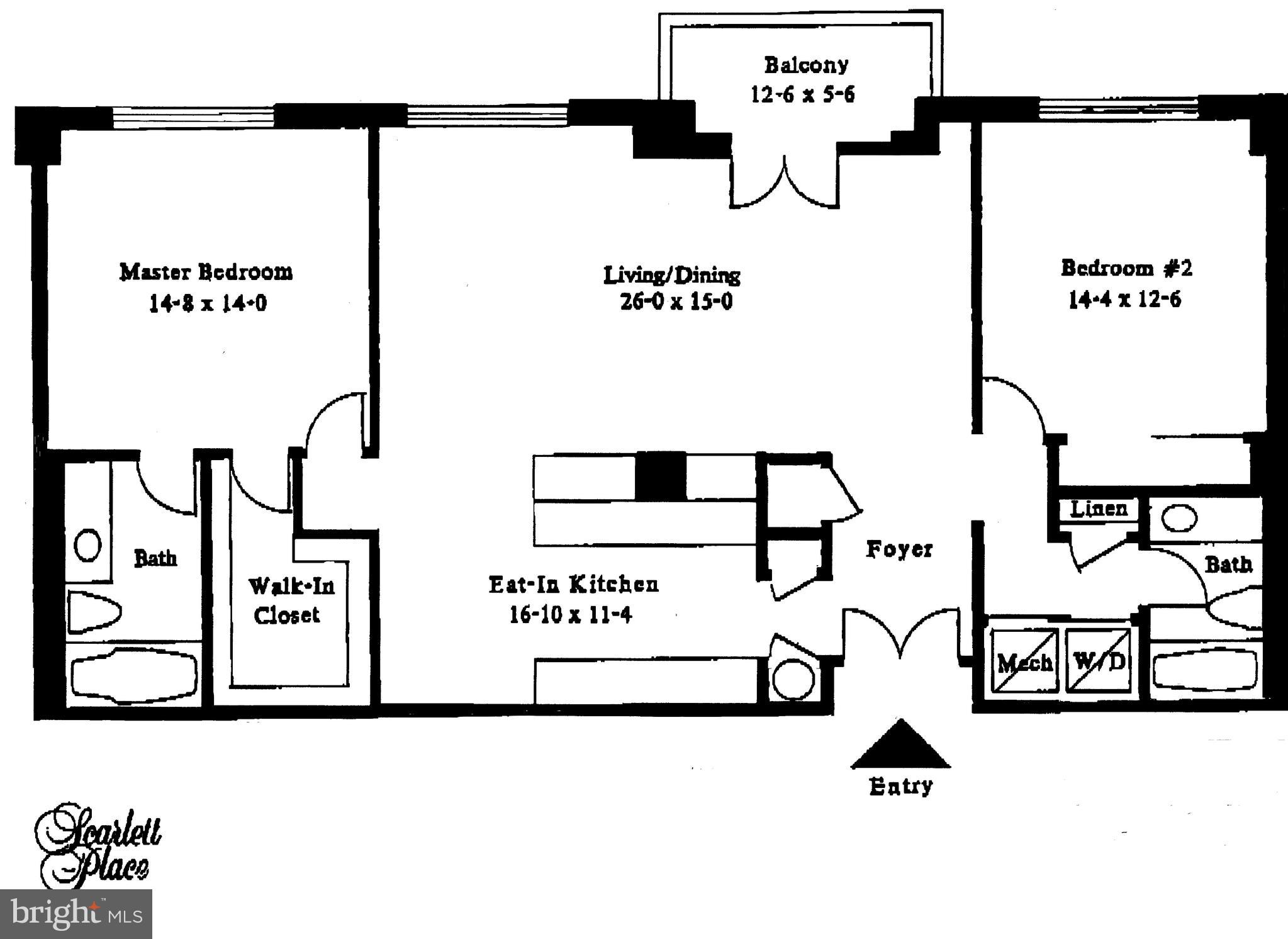 250 President Street, Unit 603 Baltimore, MD 21202 - Photo 40 of 40 Unit floorplan