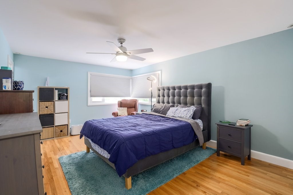 4 Ellis Drive Worcester, MA 01609 - Photo 24 of 32 a bedroom with a bed and a view of kitchen