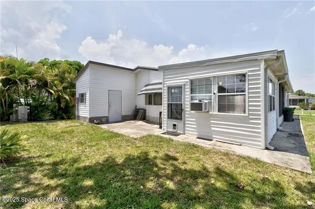 a house view with a garden space