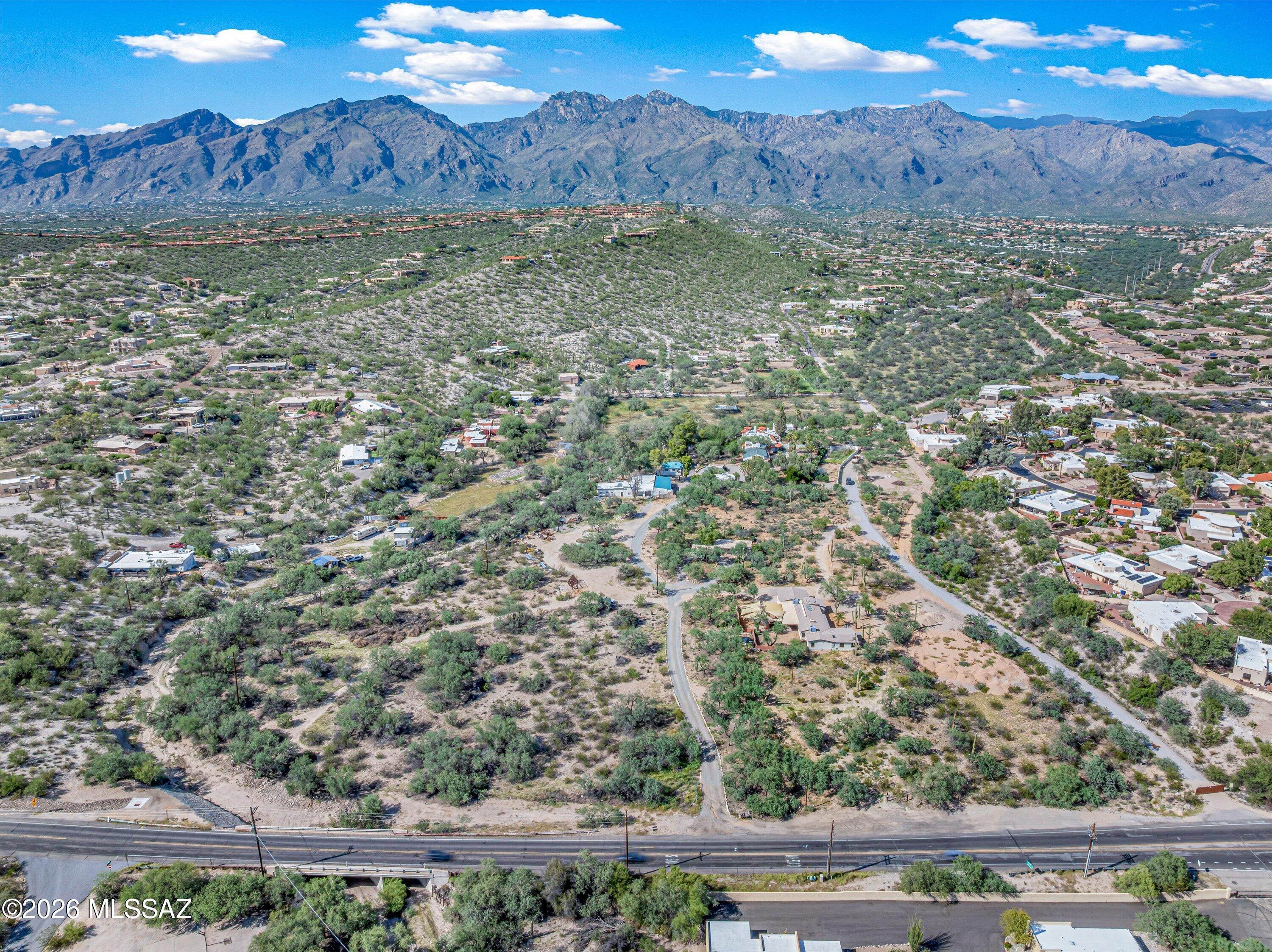Aerial View North From River