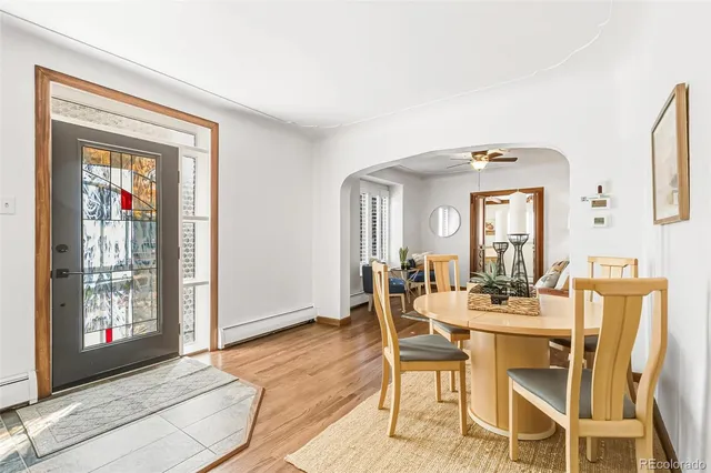 a view of a livingroom with furniture and window