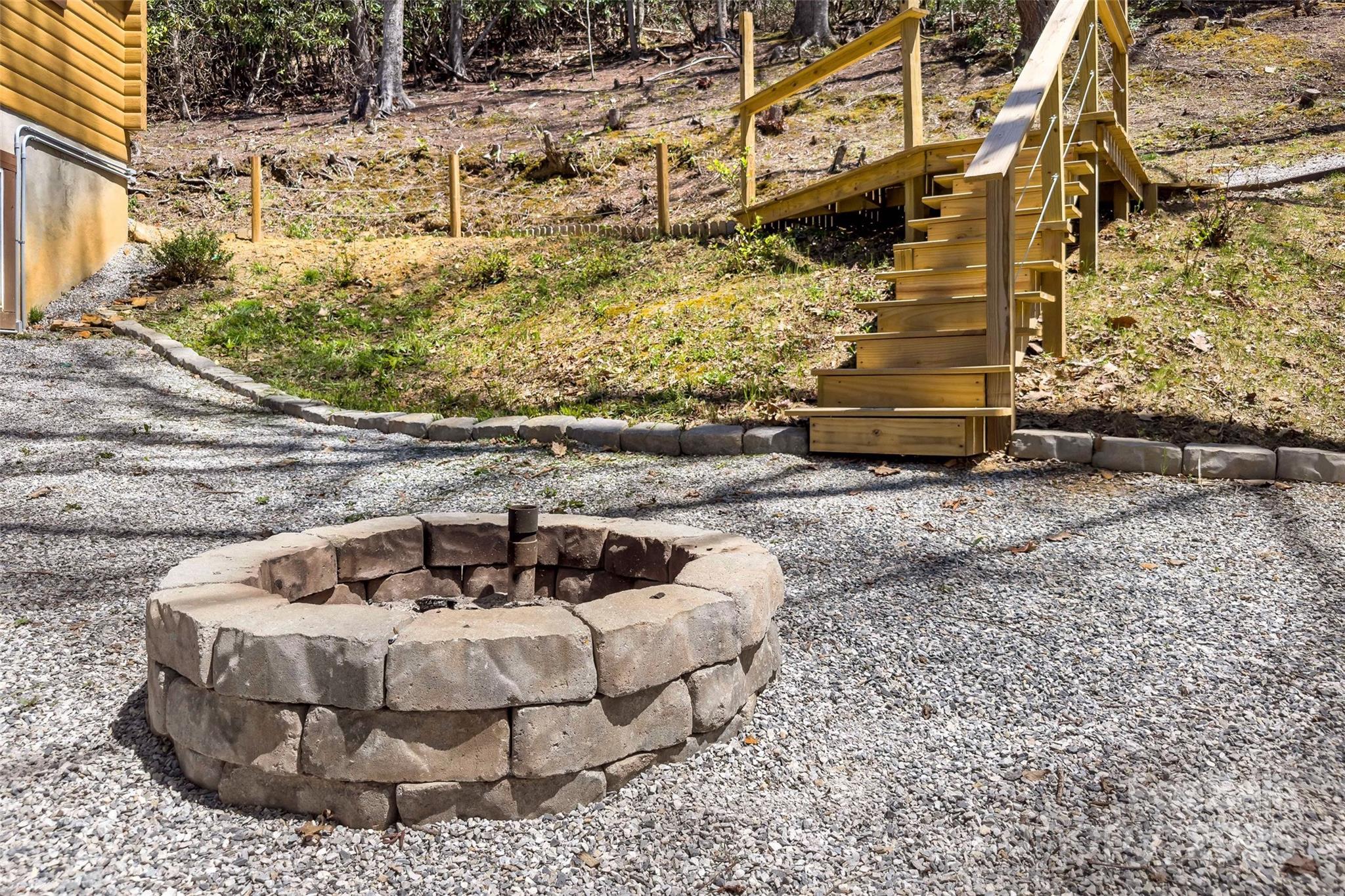 580 Red Dirt Road Newland, NC 28657 - Photo 43 of 48 a view of a fireplace with a sitting on it