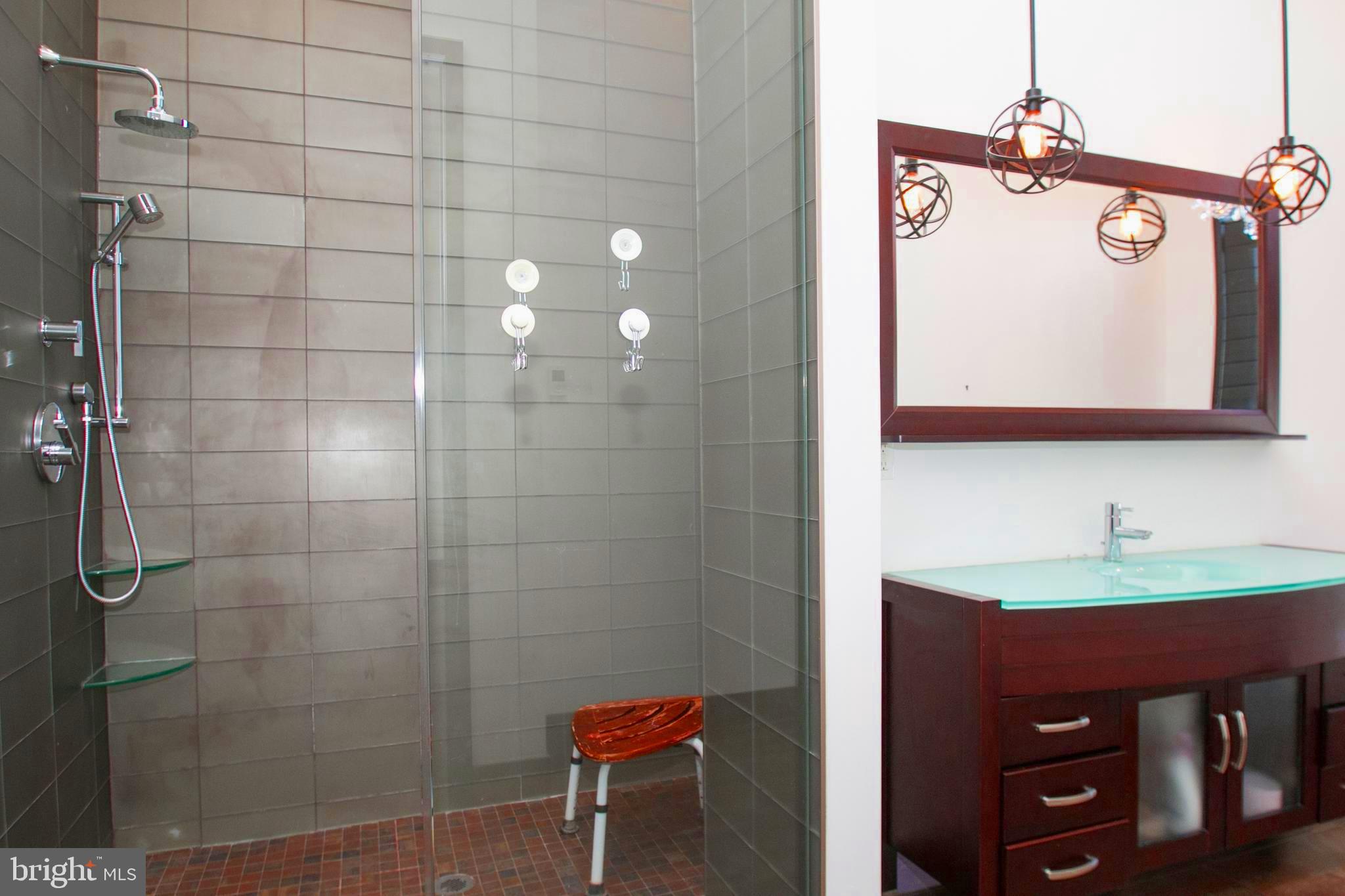 243 Tasker Street Philadelphia, PA 19148 - Photo 33 of 75 Walk-in shower in master bathroom