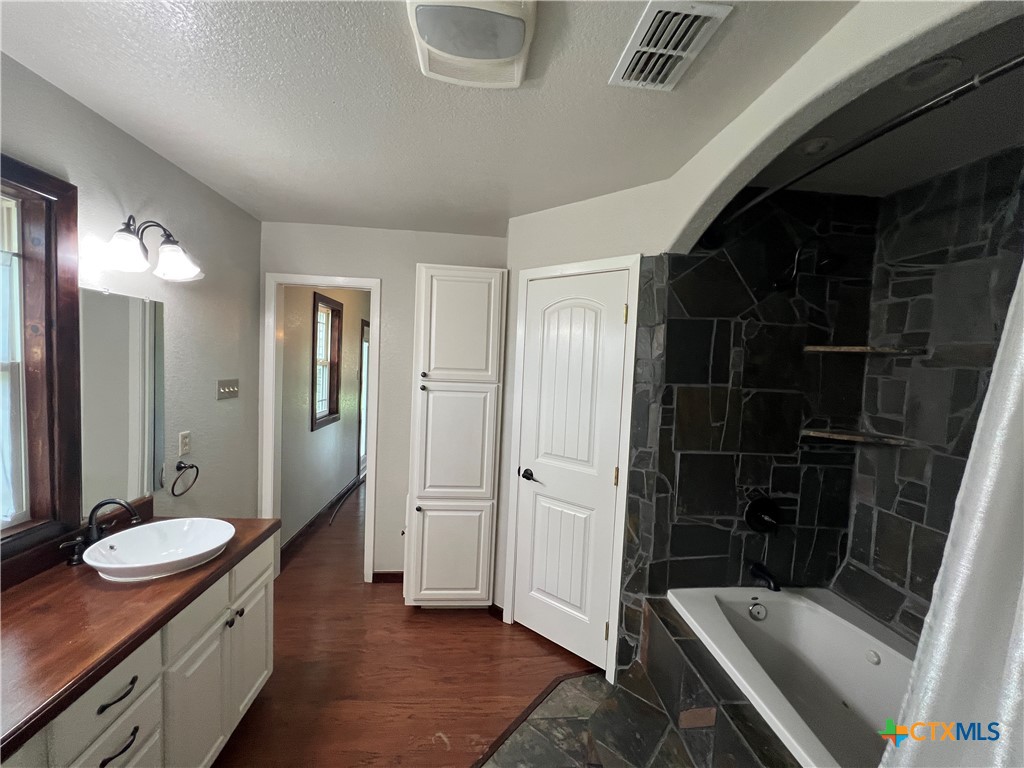 2955 East Amity Road Salado, TX 76571 - Photo 12 of 19 a bathroom with a sink and a mirror