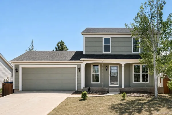 a front view of a house