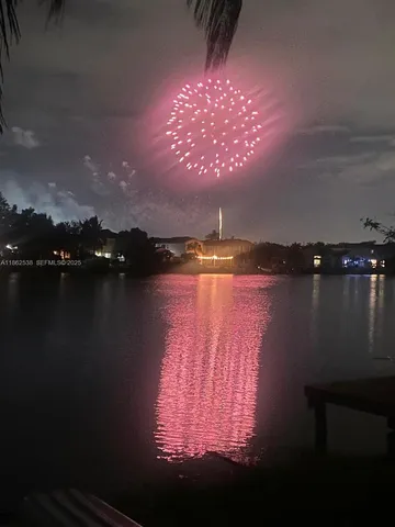 a view of outside dining room
