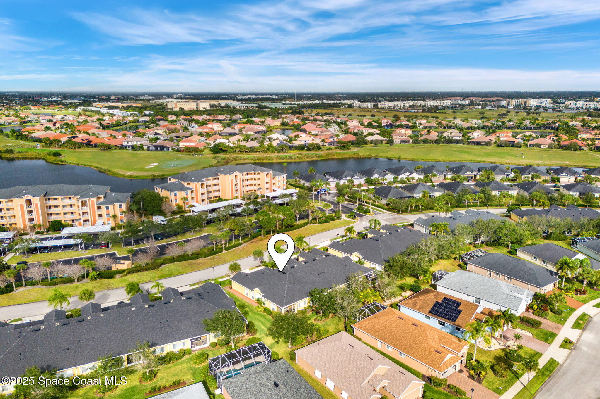 2700 Camberly Circle Melbourne, FL 32940 - Photo 26 of 50 an aerial view of ocean and residential houses with outdoor space