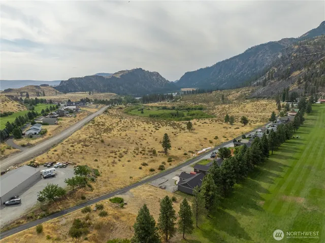 a view of a lake with a mountain