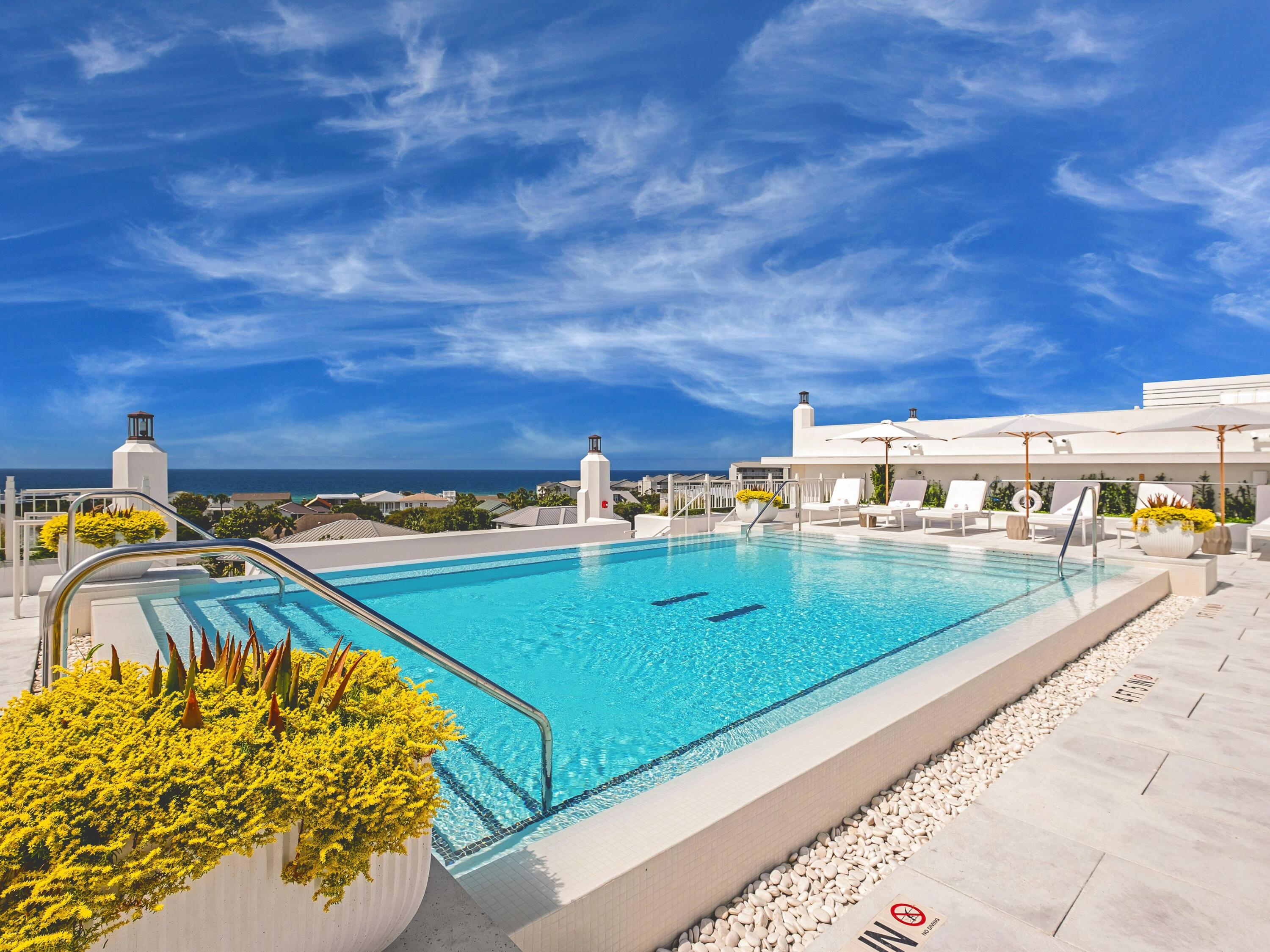 45 West Solaire Way Inlet Beach, Unit 303 Inlet Beach, FL 32461 - Photo 28 of 35 Blake Jones Kaiya 303 - 28_Rooftop Gulfv