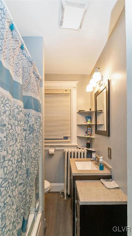 1340 Butler Street Easton, PA 18042 - Photo 12 of 18 a bathroom with a sink a toilet and a mirror