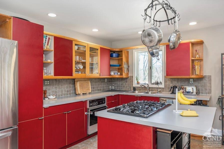 167 Dunbar Road Claverack, NY 12534 - Photo 11 of 37 a kitchen with stainless steel appliances granite countertop a sink stove and cabinets