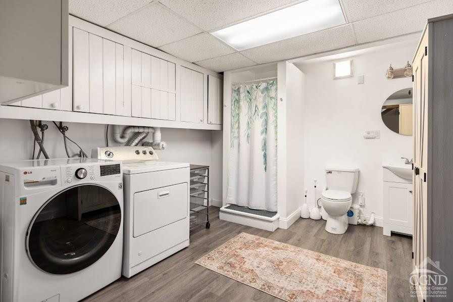 167 Dunbar Road Claverack, NY 12534 - Photo 24 of 37 a utility room with sink dryer and washer