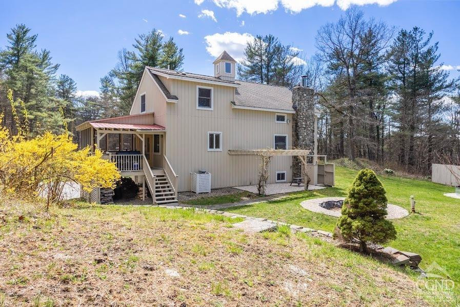 167 Dunbar Road Claverack, NY 12534 - Photo 26 of 37 a view of a house with backyard and sitting area