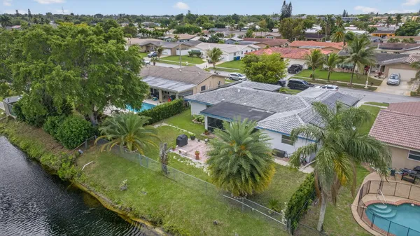 an aerial view of multiple house