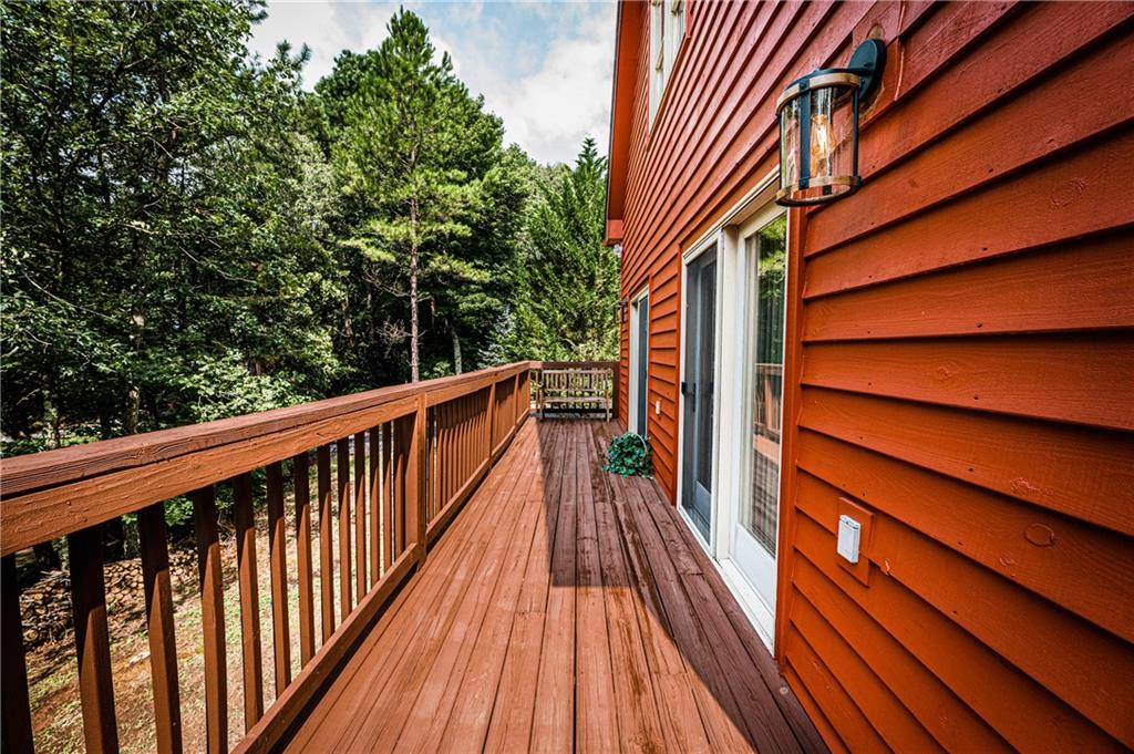 15 Alm Strasse Helen, GA 30545 - Photo 6 of 71 a view of balcony with wooden floor and fence