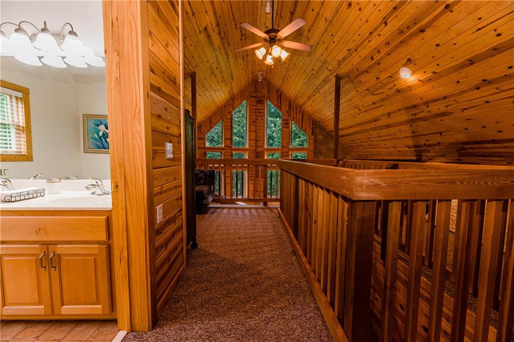 15 Alm Strasse Helen, GA 30545 - Photo 69 of 71 a view of a porch with wooden floor and fence