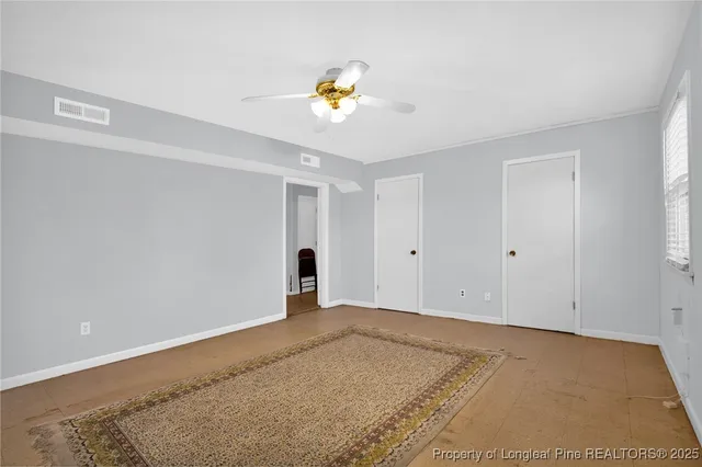 a view of an empty room