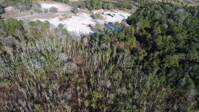 a aerial view of a house with a yard and lake view