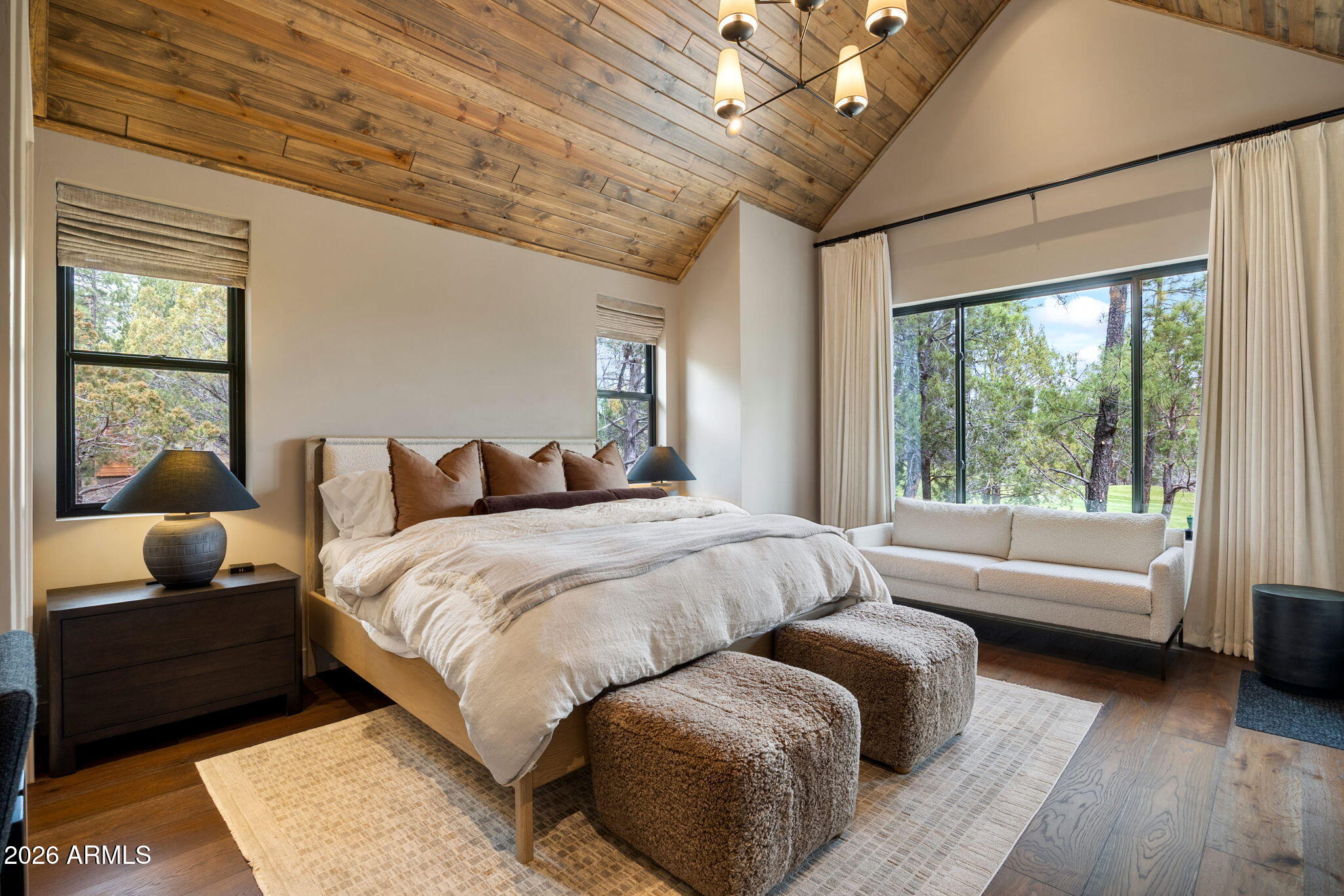 2441 South Monkshood Road Show Low, AZ 85901 - Photo 28 of 90 a bedroom with furniture and a large window