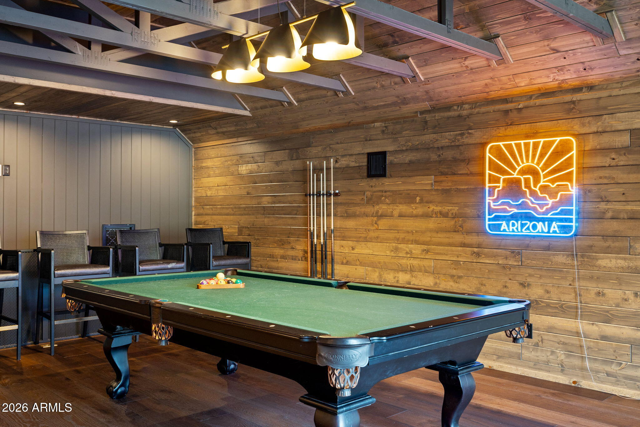 2441 South Monkshood Road Show Low, AZ 85901 - Photo 43 of 90 a room with pool table and windows