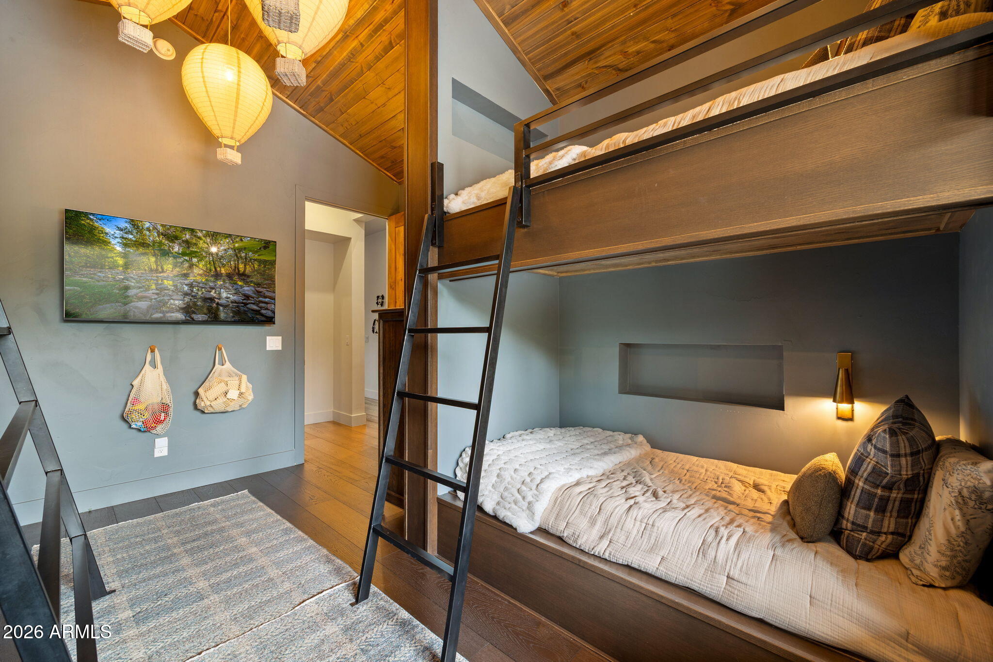 2441 South Monkshood Road Show Low, AZ 85901 - Photo 61 of 90 a bedroom with a bed and painting on the wall