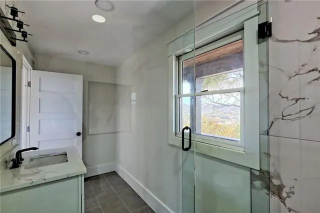 an empty room with window