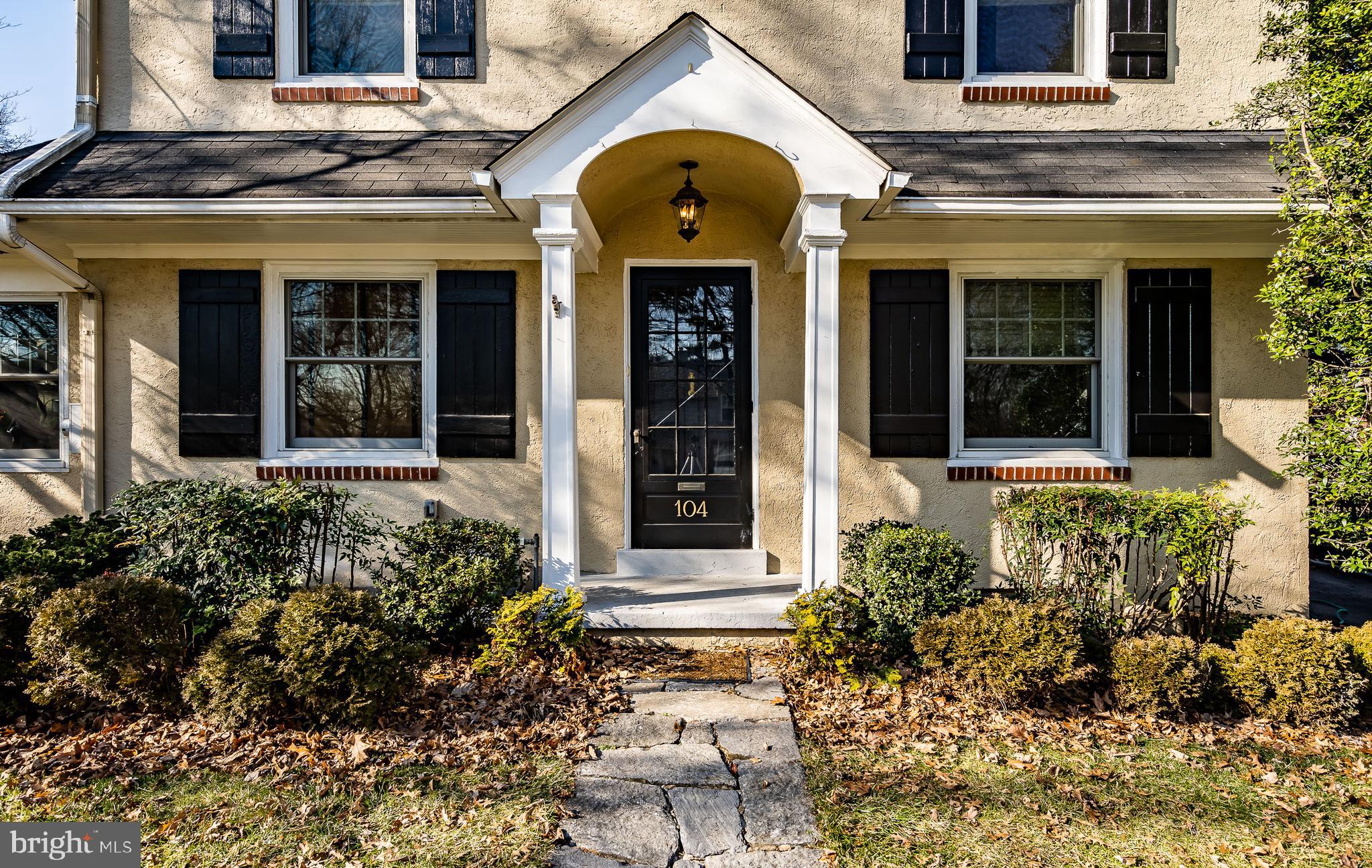 Covered front door
